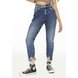 dz20472 com calca jeans feminina mom fit cigarrete barra diferenciando denim zero frente prox