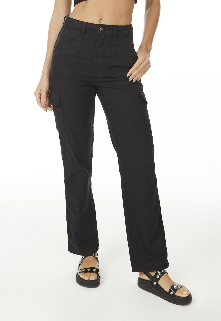 dz20570 alg calca jeans feminina reta com bolsos utilitarios denim zero frente prox easy resize com