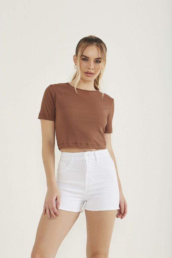 Shorts Jeans Feminino Pin Up Black and White-DZ6327