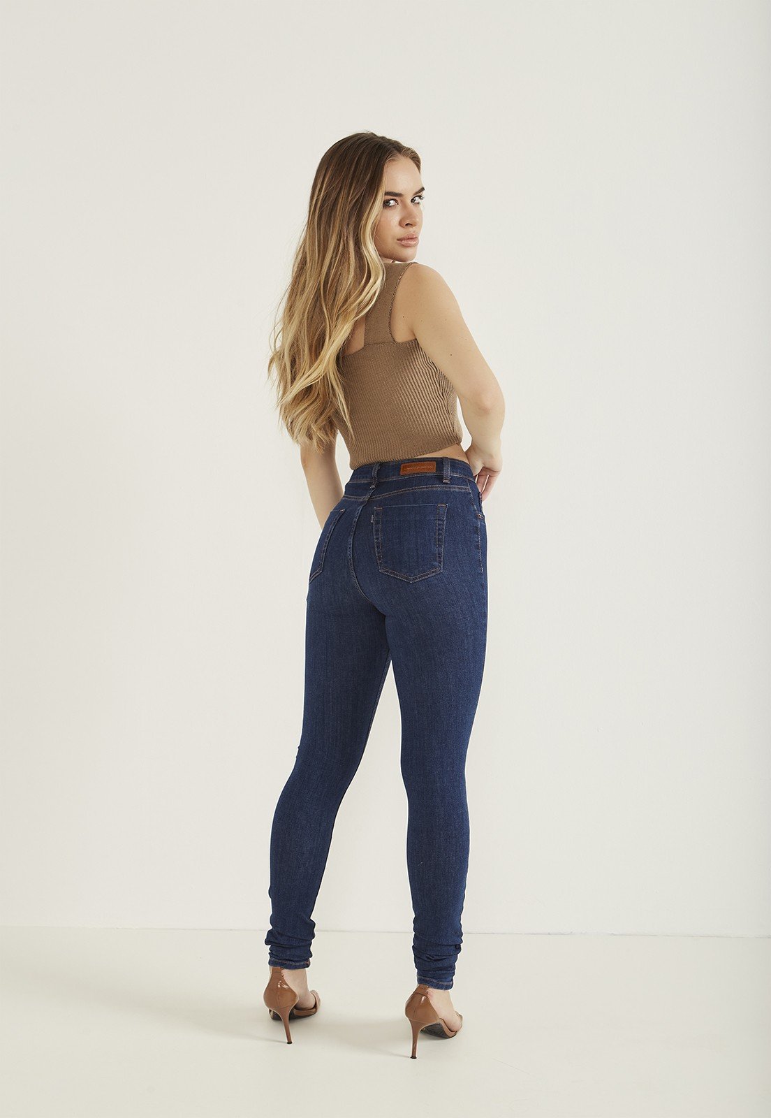 dz20371 ts calca jeans feminina skinny media denim zero costas 2