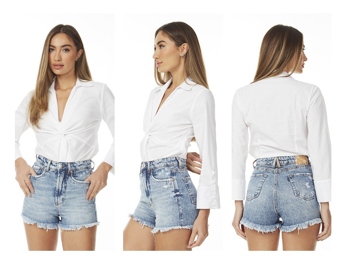 dz6704 alg shorts jeans feminino setentinha com barra desfiada denim zero trio