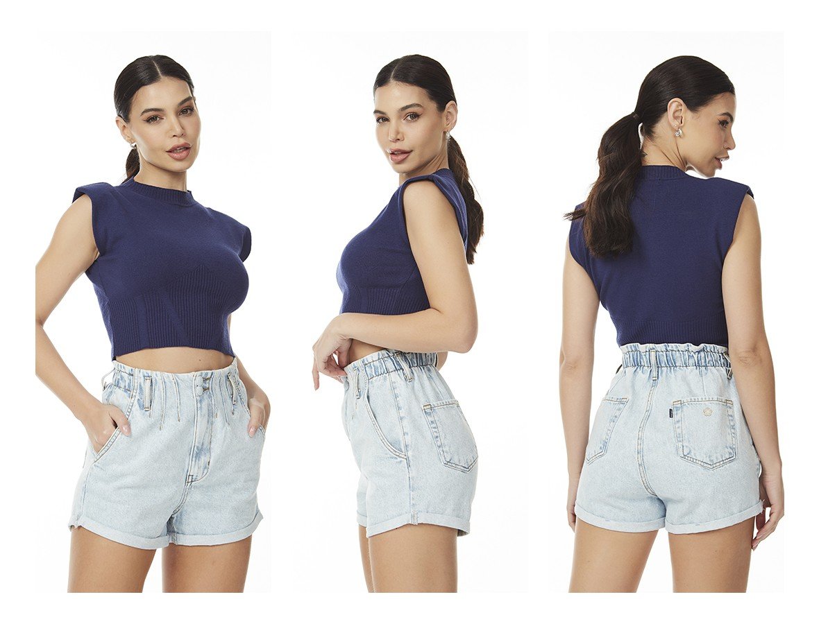 dz6703 alg shorts jeans feminino setentinha com bolso faca denim zero trio