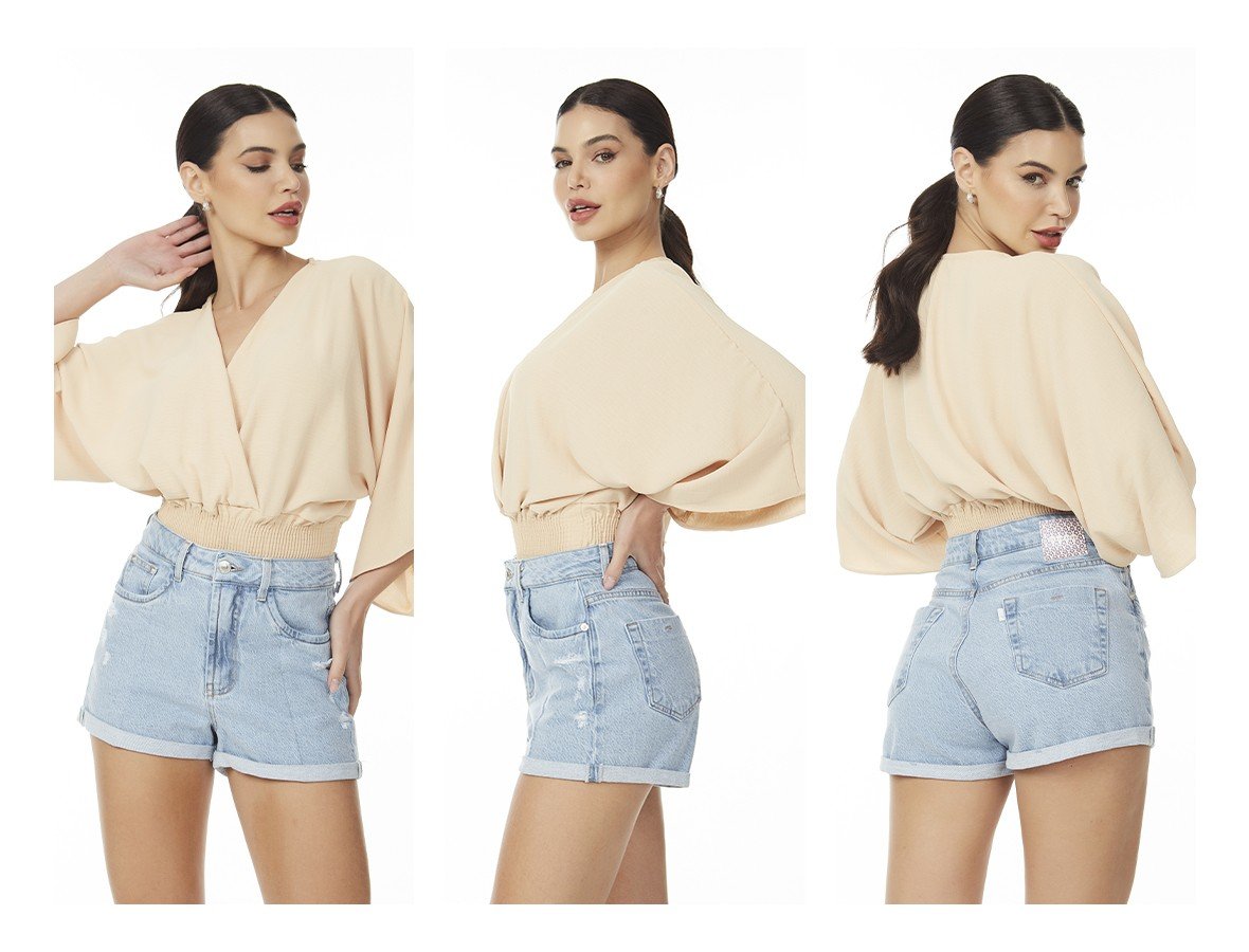 dz6709 com shorts jeans feminino setentinha fit co barra dobrada denim zero trio