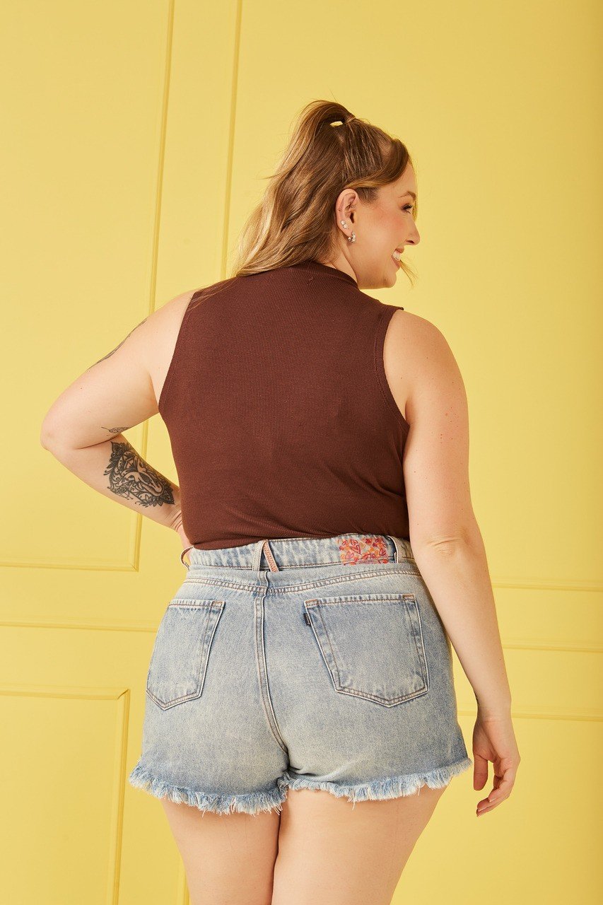 dz6715 alg shorts jeans feminino setentinha com bordados no bolso denim zero costas e