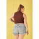 dz6715 alg shorts jeans feminino setentinha com bordados no bolso denim zero costas e