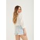 dz6722 com shorts jeans feminino setentinha fit com leve abertura na lateral denim zero costas