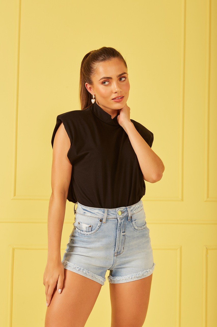 dz6723 com shorts jeans feminino setentinha fit barra dobrada denim zero lado 3 eas