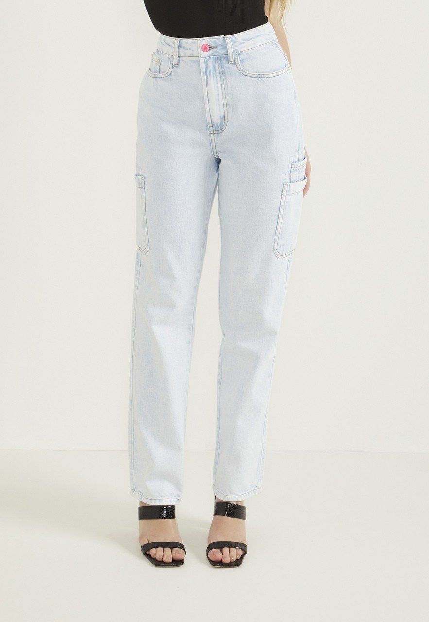 dz20590 alg calca jeans femina reta com bolsos utilitario denim zero frente prox easy resize com