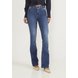dz20602 com calca jeans feminina flare cintura media com cinto de coracao frente prox