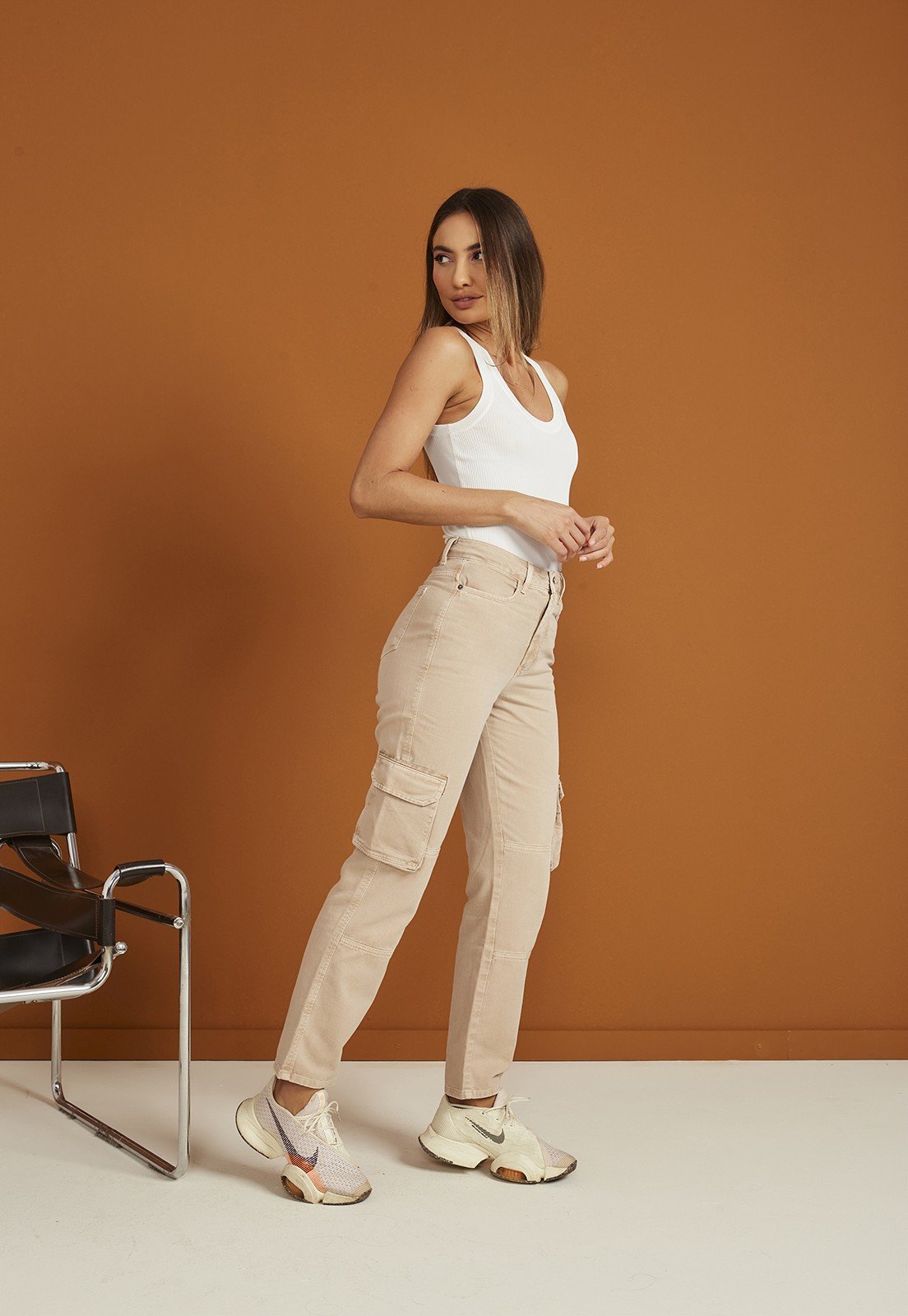 dz20609 alg calca jeans feminina reta cargo tradicional lado 6