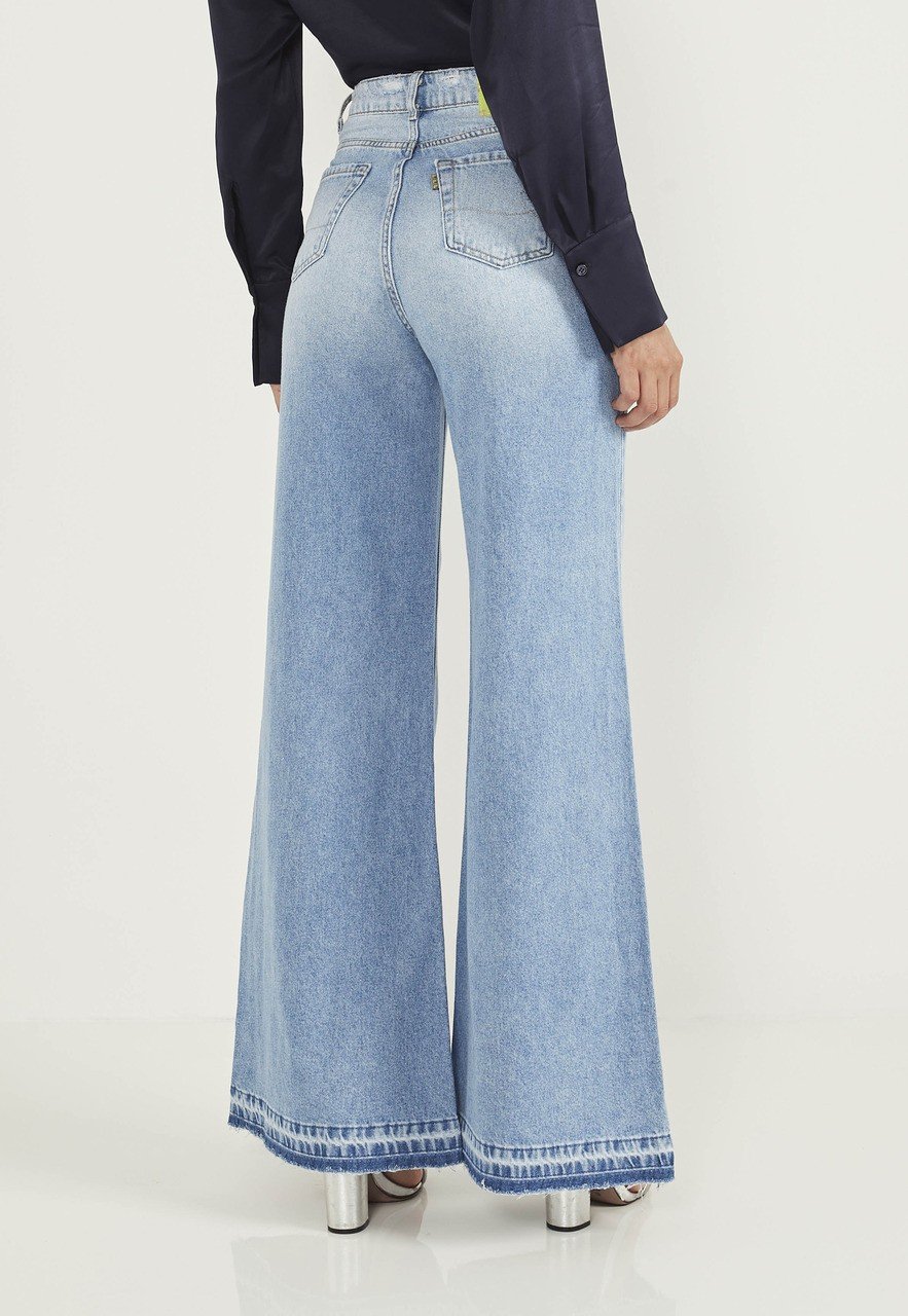 dz20325 alg calca jeans feminina pantalona com barra diferenciada costas prox easy re