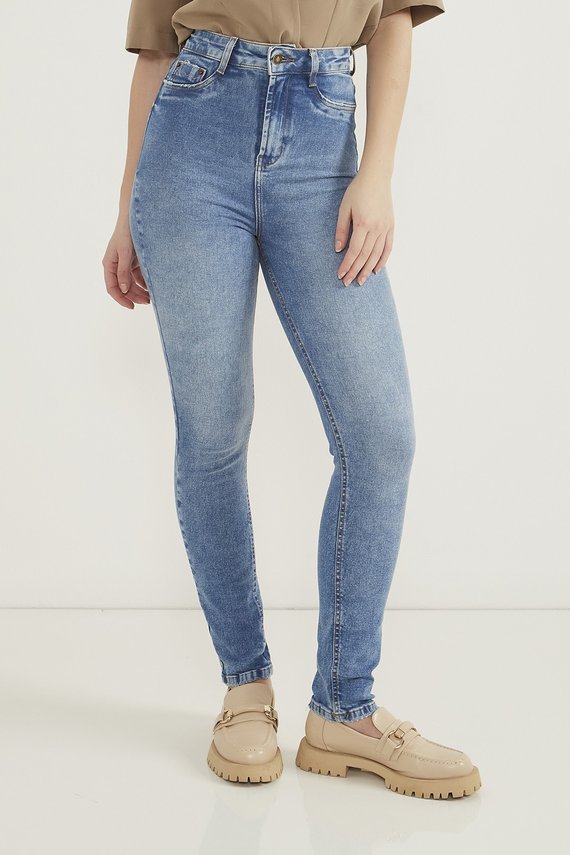 Calça Jeans Feminina Skinny Cigarrete Hot Pants Tradicional - DZ20513