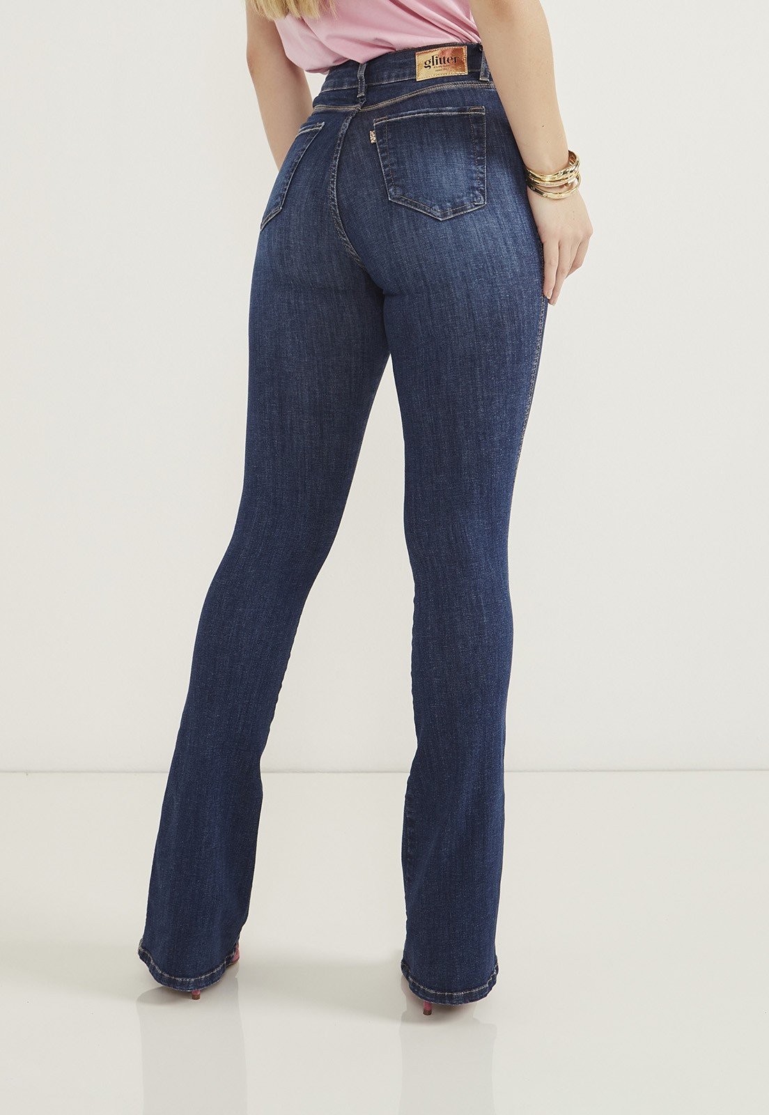 dz20537 re calca jeans feminina skinny media tradicional costas prox