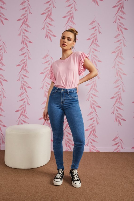 Calça Jeans Feminina Skinny Média Tradicional - DZ20640