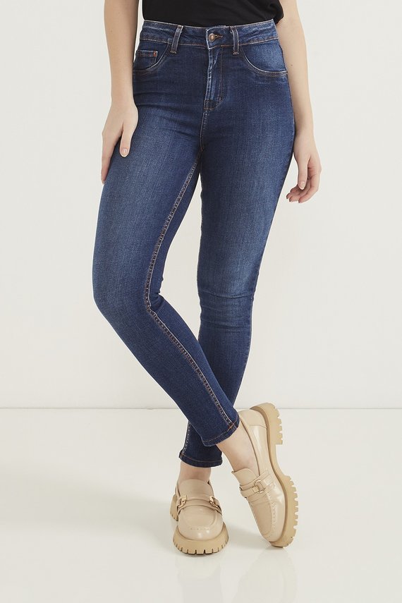 Calça Jeans Feminina Skinny Cigarrete Média Tradicional - DZ20633