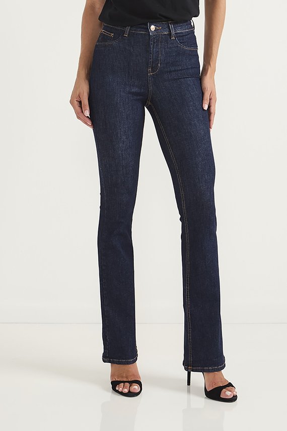 Calça Jeans Feminina Flare Média Tradicional - DZ20654