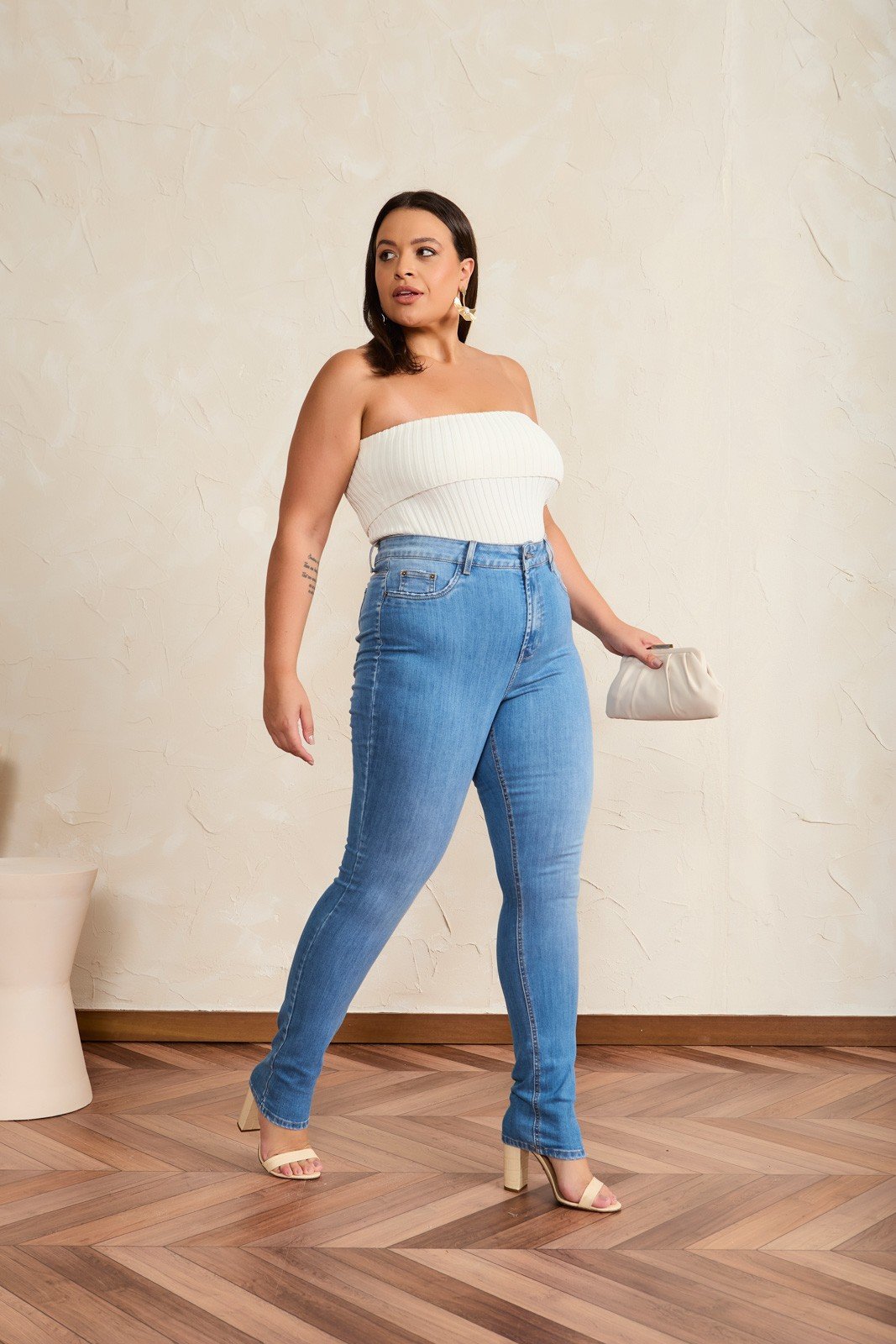 Calça Jeans Feminina Skinny Média Tradicional - DZ20678