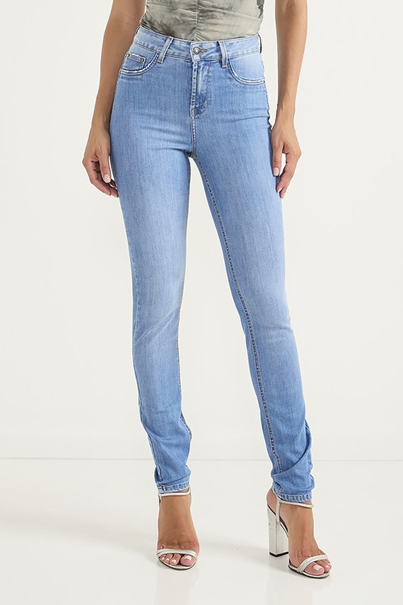 Calça Jeans Feminina Skinny Média Tradicional - DZ20678