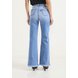 dz20698 com calca jeans feminina wide leg fit com bolso face e fechamento diferenciado costas prox