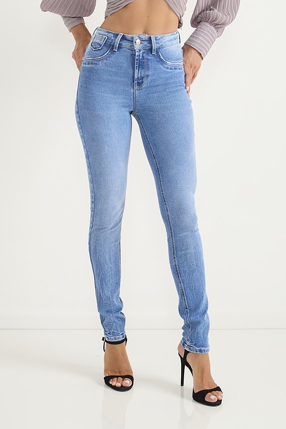Calça Jeans Feminina Skinny Média Tradicional - DZ20682