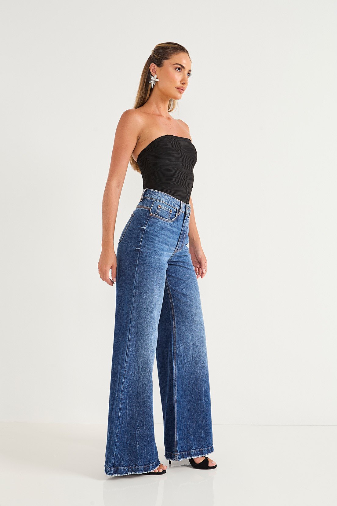 Como Transformar Calça Pantalona Saia Jeans De CalÇa Velha