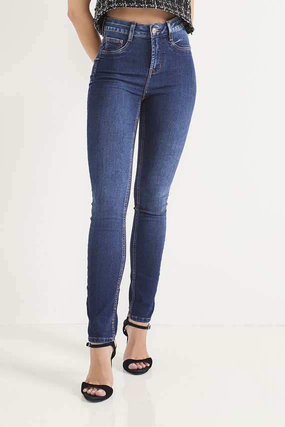Calça Jeans Feminina Skinny Média Tradicional - DZ20726
