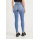 dz20733 com calca jeans feminina skinny hot pants cigarrete com abertura na barra costas crop
