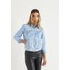 dz9208 alg jaqueta jeans feminina regular com bolsos frente 3