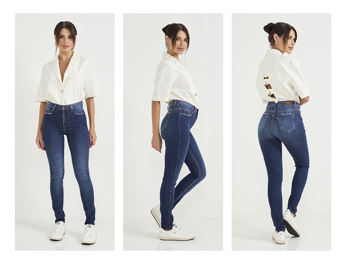 dz20766 com calca jeans feminina skinny tradicional cintura media denim zero trio