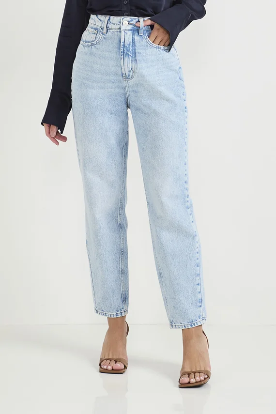 Calça Jeans Femnina Slouchy Cigarrete Tradicional - DZ20775