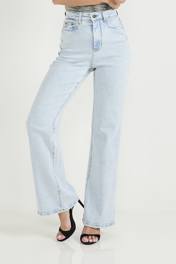 Calça Jeans Feminina Wide Leg Fit Tradicional - DZ20781