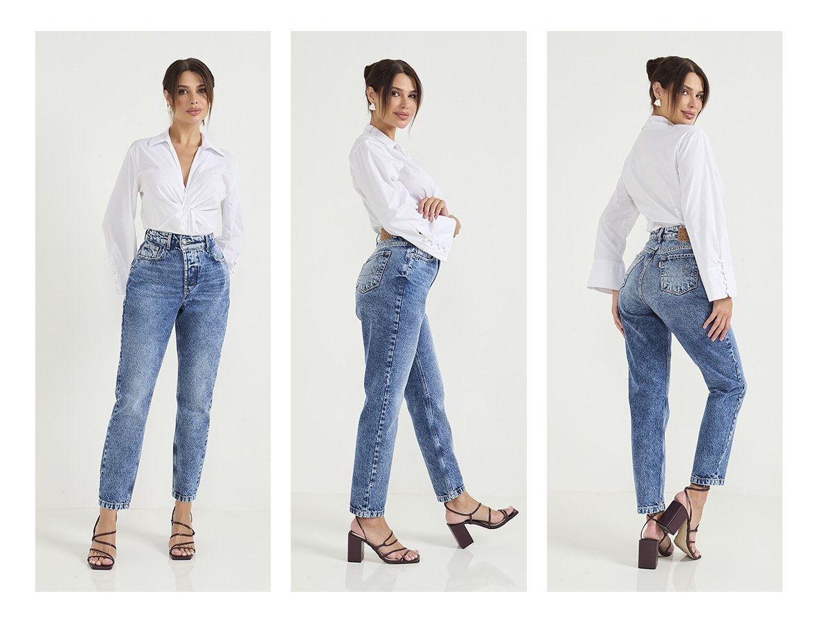 dz20750 alg calca jeans feminina mom cigarrete cos assimetrico denim zero trio