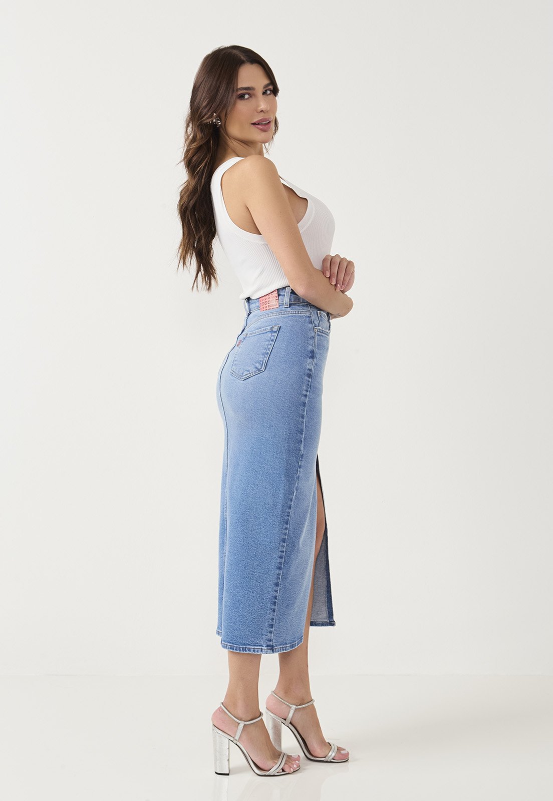 Saia Feminina Regular Mid Fit Cintura Alta - DZ7291