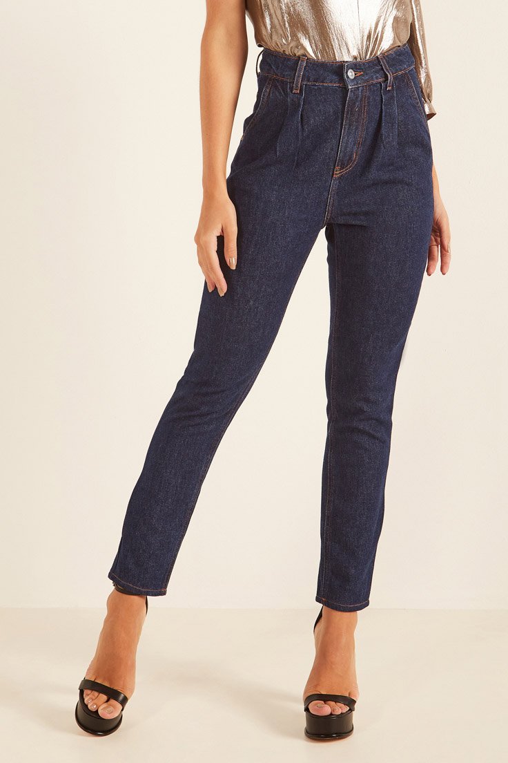 dz20114 1 alg calca jeans feminina mom com bolso faca denim zero frente prox