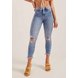 dz20222 re calca jeans feminina skinny media cropped com rasgos denim zero frente prox