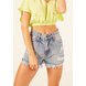 dz6444 alg shorts jeans feminino setentinha com barra destroyed denim zero frente 02