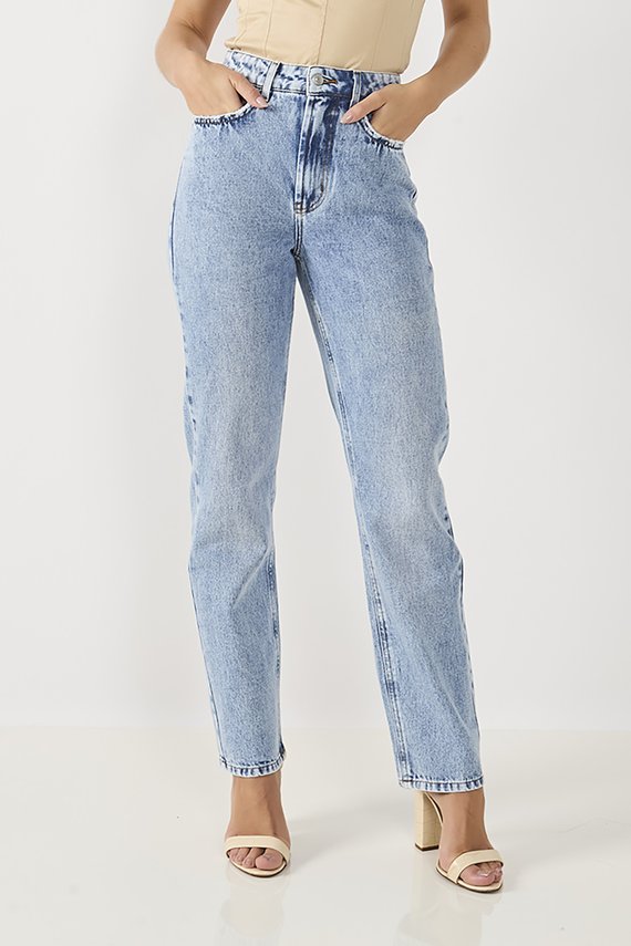 Calça Jeans Feminina Reta Tradicional - DZ20848