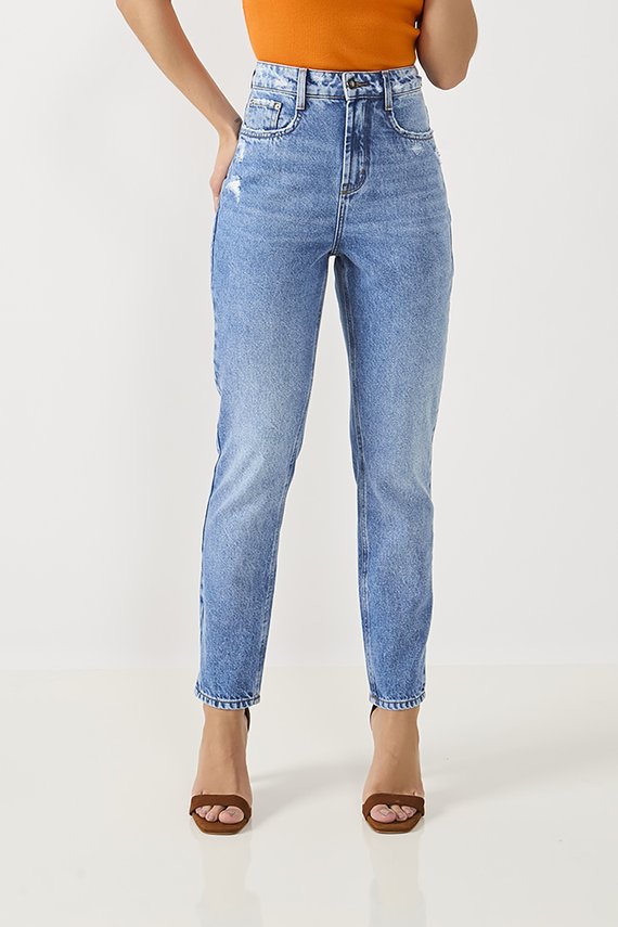 Calça Jeans Feminina Mom Cigarrete Tradicional - DZ20842