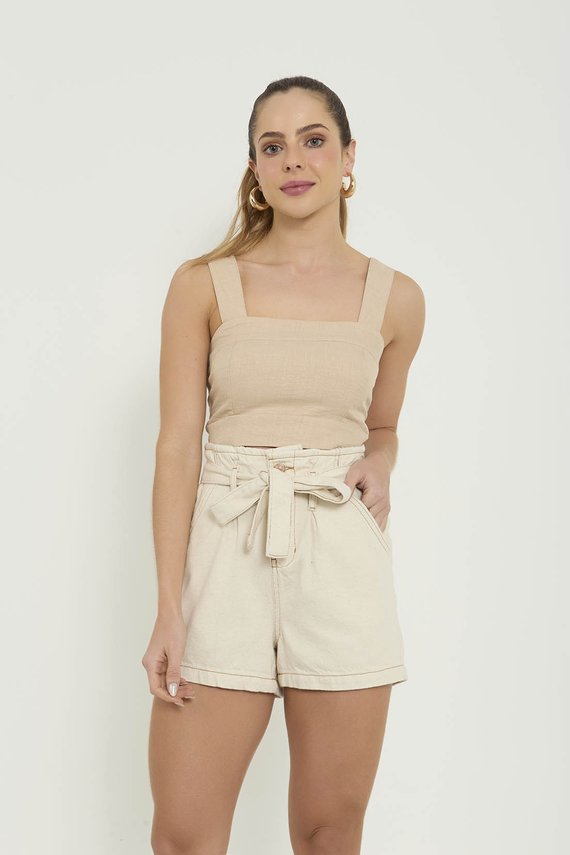 Shorts Jeans Feminino Mom Clochard - DZ6774