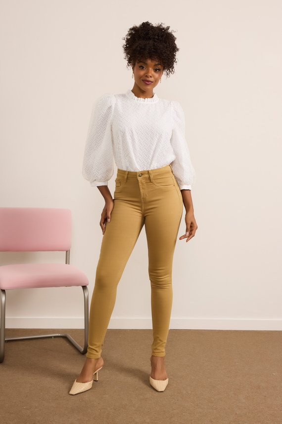 Calça Jeans Feminina Skinny Cigarrete com Cintura Média - DZ20939