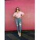 dnc20193 calca jeans feminina skinny media com rasgos no joelho frente 4