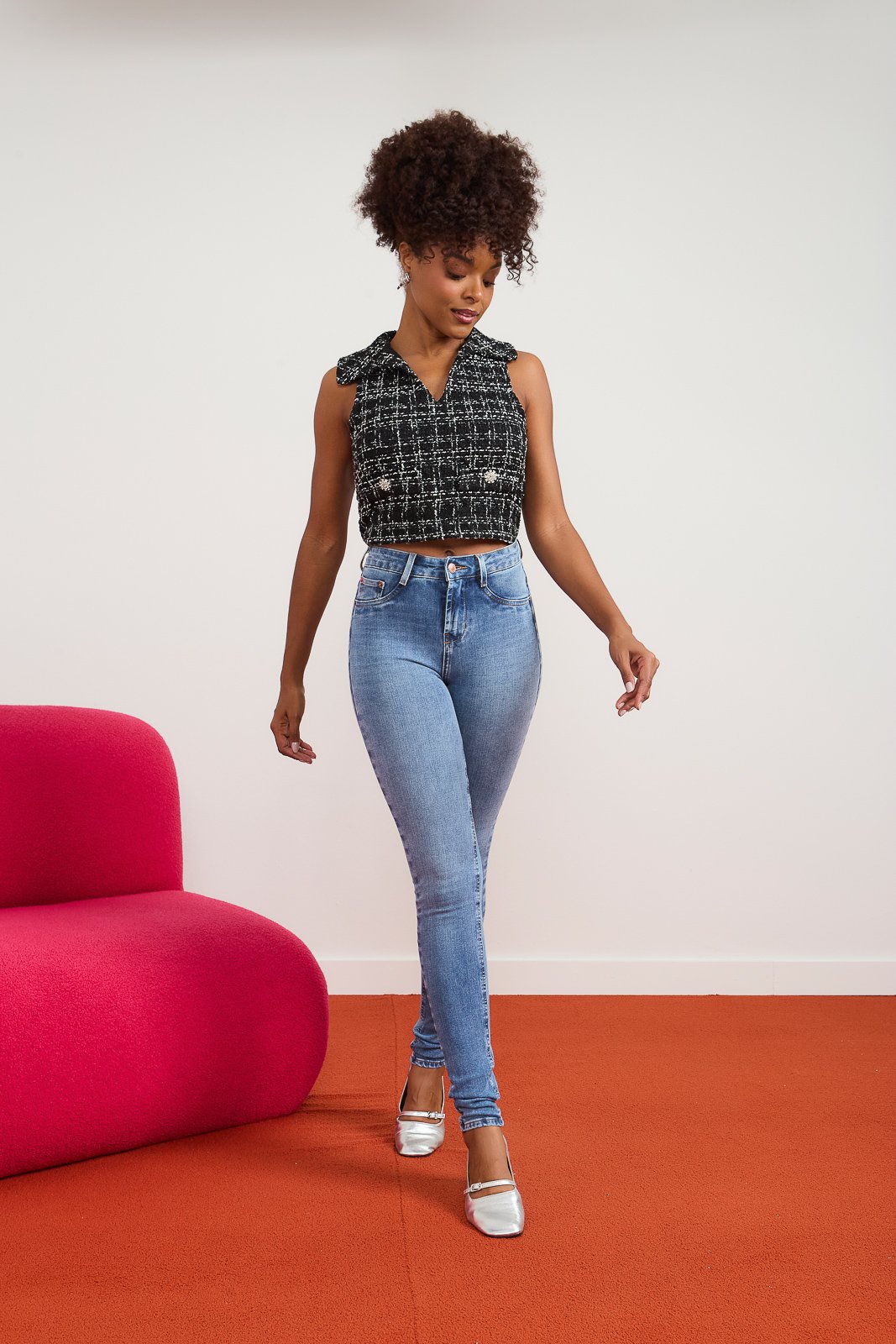 dz20970 ts calca jeans feminina skinny tradicional com cintura media frente 1