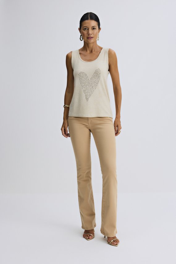 Regata Feminina Sem Mangas Soltinha Tradicional - IDX13021.BEG