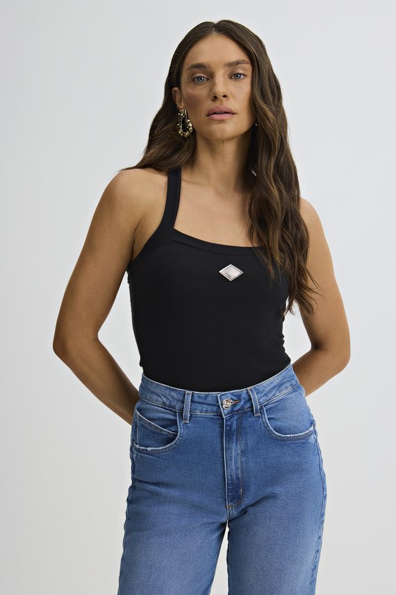 Regata Feminina Justa sem Mangas Tradicional - IDX13039.PRE