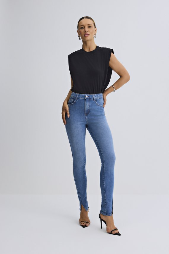 Calça Feminina Amsterdam Skinny com Cintura Alta Twiggy - IDX20135