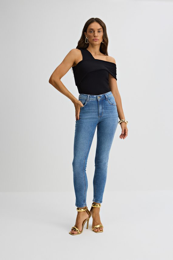 Calça Feminina London Skinny com Cintura Média Twiggy - IDX20138