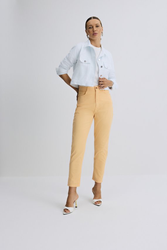 Calça Feminina Dallas Mom com Cintura Alta Cigarrete - IDX20156.LAR