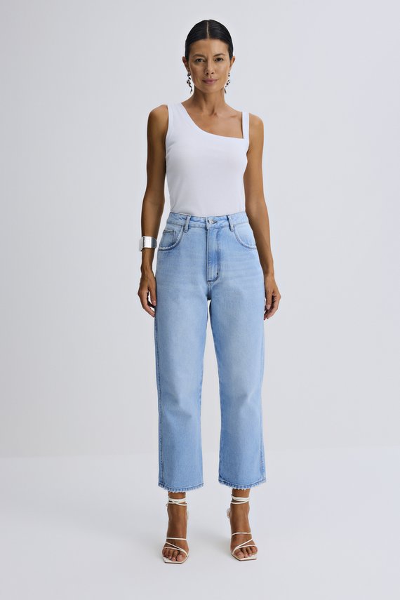 Calça Feminina Dallas Mom com Cintura Alta Cigarrete - IDX20169