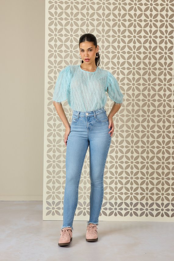 Calça Jeans Feminina Skinny Cigarrete com Cintura Média - DZ21147