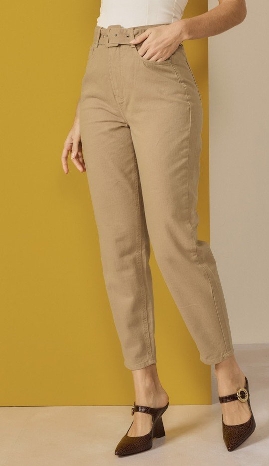 dz21157 alg calca jeans feminina slouchy cigarrete com cintura alta frente 3